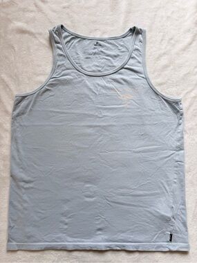 Rip Curl Pale Blue Men's Tank Top with Subtle Chest Logo